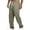 Army Green, variant on Mens Casual Spring Summer Baggy Pants Elastic Waist Drawstring Chinos Pants Open Bottom Wide Leg Athletic Track Pants Twill Trousers with Pockets Big and Tall Size S-3XL Khaki