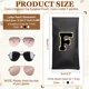 thumbnail image 2 of Uxcell 3 Pcs Funda de Gafas con Tapa de Compresión, Estuche Organizador de Gafas Suave con Parche de Letra F para Hombres y Mujeres, 2 of 6