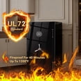 thumbnail image 4 of TigerKing Large Fireproof Safe, 8.78 Cu Ft Steel Home Safe Box with Digital Lock, UL72 1200°F 30Min Fire & 72Hr Waterproof, Matte Finish, Black, 4 of 9