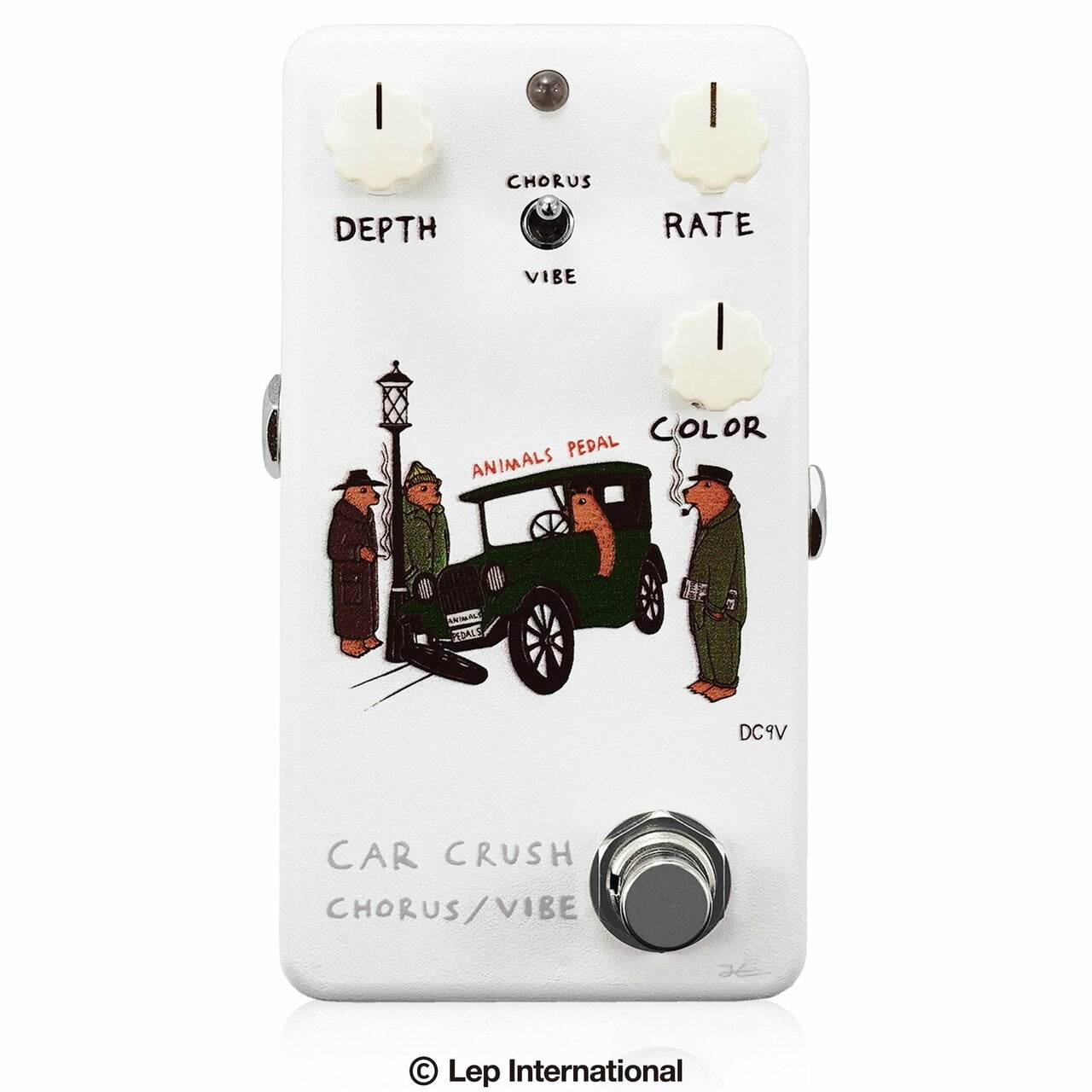 Animals Pedal Car Crush V2 Chorus/Vibe Effects Pedal White
