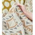 thumbnail image 2 of Fennco Styles Geometric Boho Knitted Throw Blanket with Tassel 50" W x 60" L – Multicolored Soft Lightweight Blanket for Couch, Bedroom, Living Room and Office Décor, 2 of 7