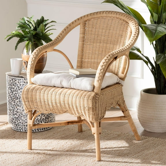 bali & pari Reinu Boho Dining Chair, Natural