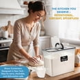 thumbnail image 5 of Shazo 2 PC (11L | 372 fl oz) Extra Large Airtight Flour Sugar Storage Containers with Handle, BPA Free Plastic Food Storage Containers with Lids, 5 of 10