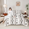 thumbnail image 4 of Castle Fairy Tribal Aztec Full Size Comforter Sets,Bohemian Geometric Bedding Sets, 4 of 8