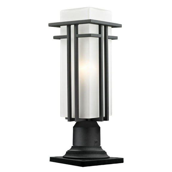 1 Light Outdoor Pier Mount Light In Period Inspired Style-19.25 Inches Tall And 6.63 Inches Wide Z-Lite 549Phmr-533Pm-Bk