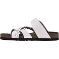 thumbnail image 3 of White Mountain Womens Hazy Cork Leather Footbed Sandals, 3 of 6