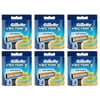Gillette Vector 3 Refill Blades (Same as Gillette Sensor 3), 8 Count (Pack of 6)