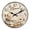 Beige3, variant on Vintage Flower Wall Clock 12 Inch Kitchen Wood Wall Clocks Battery Operated Silent Rose Wall Clock for Girl Bedroom Living Room