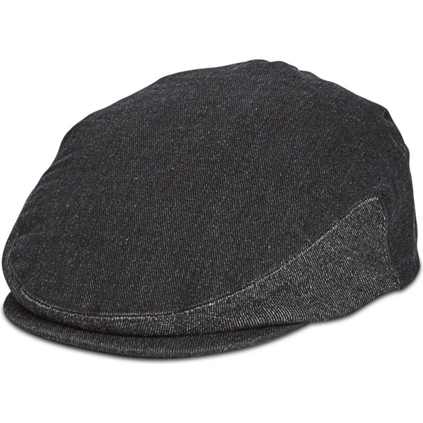 Levi's Denim Pieced Ivy Newsboy Sombrero para Hombre, Negro, S/M Levis Vendedor de periódicos