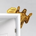 thumbnail image 3 of Door Frame That Jesus Sign - Vintage Decorative Door Frame Exquisite Wood I See You Door Corner Sign Christian Home Decor, 3 of 8