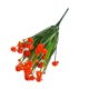 thumbnail image 4 of Toystoory La flor plástica artificial deja la decoración floral del hogar de los bonsais de 7 ramas Decoración naranja, 4 of 4