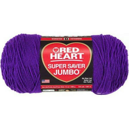 Red Heart Paperweight - Red Heart Super Saver Yarn-Amethyst, Amethyst