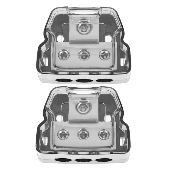 Soimiss 2Pcs Car Audio Power Distribution Block Durable Multi Color Splitter for Car Use