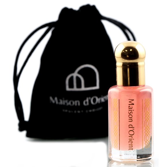 Musc Rose (PINK Tahara) 12mL / Parfum et Huile Corporelle de la Maison de Parfum Maison d'Orient, Dubai UAE / Mélange Original de Brumeux / Sans Alcool et Vegan / Parfum Arabe