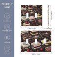 thumbnail image 2 of Yayeee Toggle Light Switch Wall Plate 2-Gang 4.56"x4.48" Decorative Outlet Cover, Black Chocolate Cakes, 2 of 7