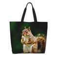 thumbnail image 1 of Balery Squirrels Eating Peanuts On The Tree Bolsa Tote Estilo Estético con Cremalleras, Bolsa de Hombro, Bolsa de Compras Grande y Plegable, 1 of 8