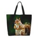 thumbnail image 1 of Fotbe Squirrels Eating Peanuts On The Tree Bolsa Tote Estética de Lona con Estampado para Mujer - Bolsa Reutilizable de Hombro Casual para Vacaciones, Compras, Trabajo y Gimnasio, 1 of 8