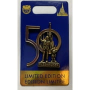 Disney WDW 50th Celebration Mickey and Walt Passholder Limited Pin New with Card