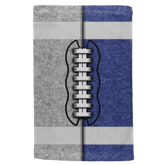Fantasy Football Team Grey and Blue All Over Sport Towel