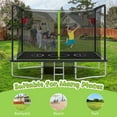 thumbnail image 3 of 8 ×12FT Large Trampoline for Kids and Adults, SHINPT Outdoor trampoline with 2 Basketball Hoops, Big Trampoline with 360° Safety Net, Kids Trampoline Outdoor with Football Net with 1600LBS Capacity, 3 of 8