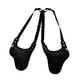 thumbnail image 3 of Bolso de hombro oculto bajo el brazo, moderno bolso para teléfono móvil de piel sintética, multiusos. Negro, 3 of 9