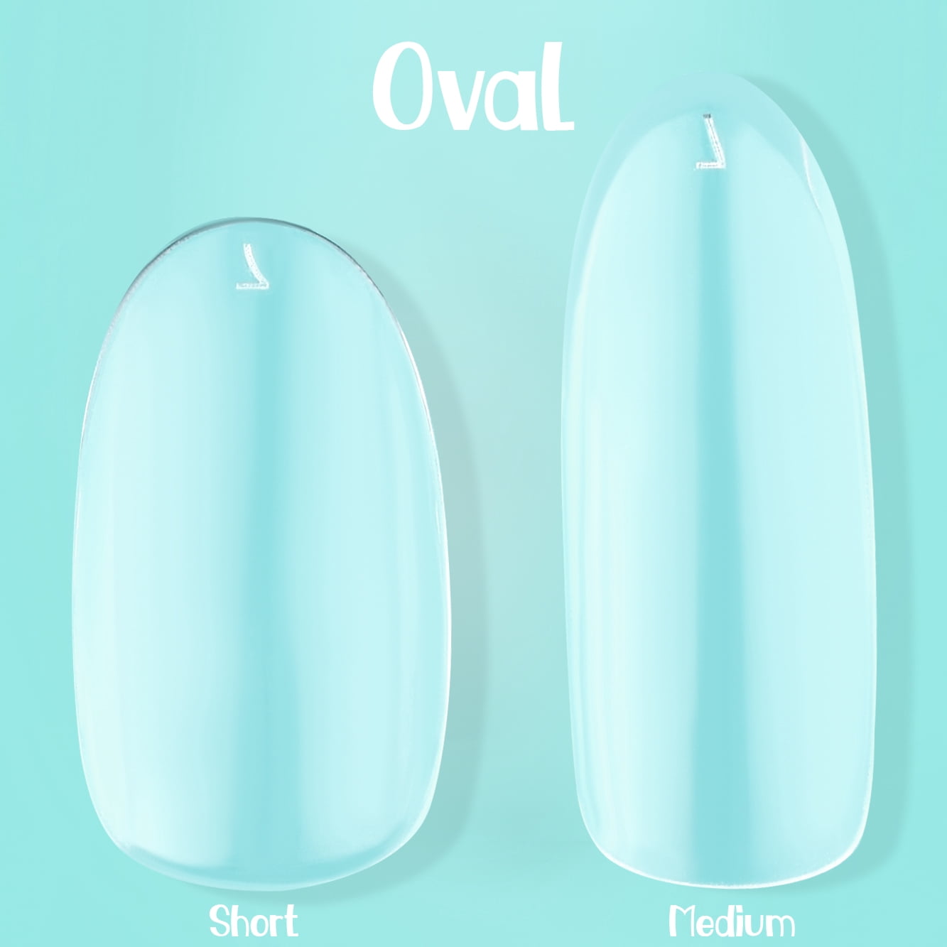 NABulous™ Clear Round Medium Soft Gel Nail Starter Kit | Professional Nail Kit | Medium Length Full Cover Nail Tips | DIY Manicure Essentials (Round Medium)