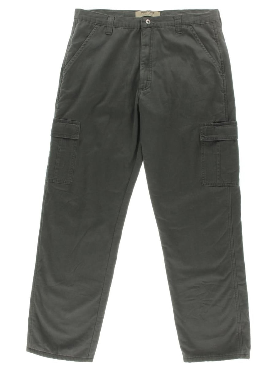 Wrangler - Wrangler Mens Fleece Lined Side Pocket Cargo Pants - Walmart ...