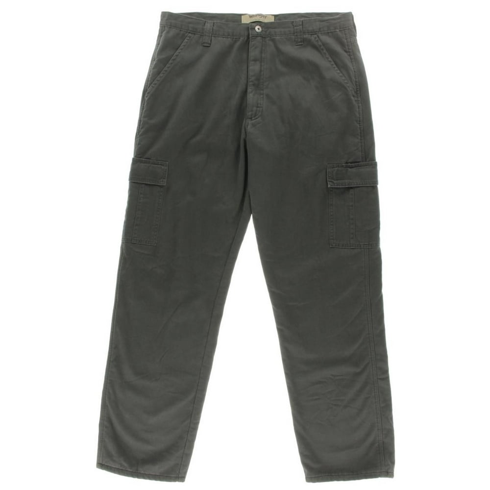 wrangler men's fleece lined cargo pant