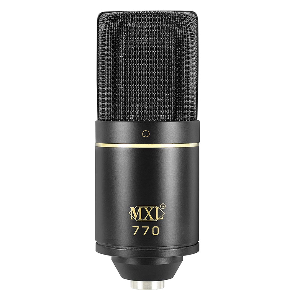 Motu M4 4x4 USB Audio Interface with MXL 770 Cardioid Mic , Headphones & XLR Cable for Recording
