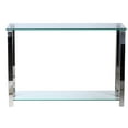 thumbnail image 2 of Cortesi Home Melissa Double Shelf Glass Console Table, 43", 2 of 6