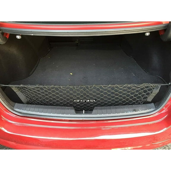 EACCESSORIES EA Trunk Organizer Cargo Net for KIA Optima 2005-2015 – Envelope Style Cargo Net for Sedan – Premium Mesh Elastic Car Trunk Organizer Vehicle Carrier Storage – Compatible with KIA Optima