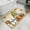 Beige, variant on Thanksgiving Gnomes Bathroom Rugs Non Slip Washable Bath Mat Absorbent Front Door Mat Fall Pumpkins Maple Leaves Black Plaid Indoor Doormat for Kitchen Entryway Shower Decor Accessories 15.7"x23.6"