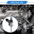 thumbnail image 2 of Unique Bargains Fuel Injector Compatible for Mini Cooper 2010-2015 1.6T for Mini Countryman Cooper 11-16 1.6T, Flow Matched Plastic Black Fuel Nozzle 1, 2 of 7