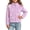 Purple-05, variant on Nugftut Girls Fleece Jacket Warm Stand Collar Jacket Zip-up Lightweight Long Sleeve Coat for Kids Size 5-6