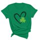 thumbnail image 5 of Camiseta de Manga Corta de Cuello Redondo Impresa de Primavera Superior de las Mujeres, Mezcla Ligera de Poliéster para Uso Diario Y de Fiesta Casual, 5 of 9
