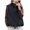 Black, variant on Fall Vest Plus Size V Neck Sleeveless Quilted Vest with Pocket Zipper Solid Loose Jacket Windproof Warm Versatile Outerwear