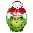 thumbnail image 4 of Suéter Grinch del monstruo verde de Disney para hombre y mujer, suéter navideño estampado con capucha, disfraces de Halloween para regalos de novia, 4 of 4