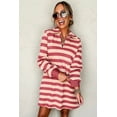 thumbnail image 6 of Chic Striped Mini Dress: Long Sleeve, Loose Fit, Perfect for Fall & Winter | [ZhiHiMeRi] | (US 8-10)M, 6 of 12