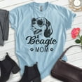 thumbnail image 2 of Beagle Mom T-shirt, Unisex Women's Shirt, Beagle Owner, Cool Dog Mom Gift, Heather Light Blue, Medium, 2 of 6