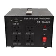 thumbnail image 4 of Voltage Transformer Step Up Buck Converter 2000W Adjustable 110V-120V 220V-240V AC Input EU Plug, 4 of 5
