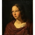 thumbnail image 2 of Lars Hansen 20x22 Gold Ornate Framed and Double Matted Museum Art Print Titled - Young Woman (1830-1840), 2 of 4
