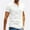 White, variant on Men Cotton Linen Short Sleeve Stand-up Collar Button Men's T-Shirts White S