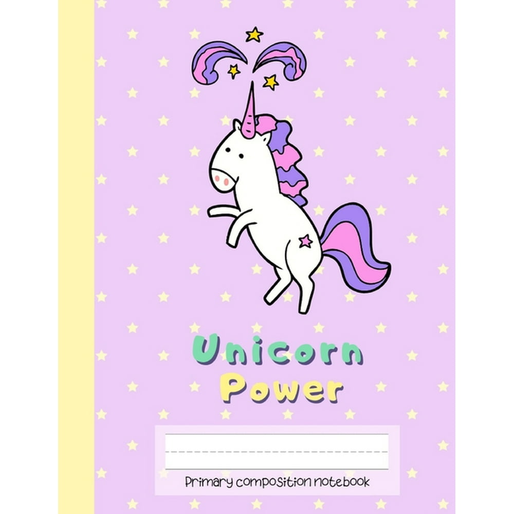 Rainbow Unicorn Publishing Unicorn Power Primary Composition Notebook