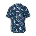 thumbnail image 4 of Goofa Sea Sharks Printed Men's Casual Short-sleeved Shirt,Lightweight Breathable Button-down,Summer Casual men's top,Versatile Fashion shirt-XX-Large, 4 of 7