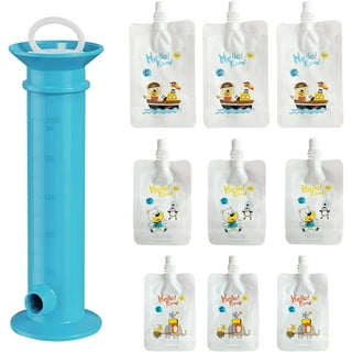 Sage Squeezie Reusable Baby Food Pouch in Camping - 6-Pack
