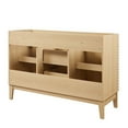 thumbnail image 5 of Render 48" Double Sink Compatible (Not Included) Bathroom Vanity Cabinet in Oak, 5 of 7