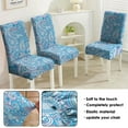 thumbnail image 4 of Chair Covers for Dining Room 4 Pack, Stretch Retro Tribal Dining Chair Covers, Washable Kitchen Slipcovers, Removable Seat Protector for Home or Banquet, 4 of 6