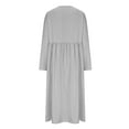 thumbnail image 4 of Jienlioq Robe pour Femmes en Solde Robe à Manches Longues Col Rond avec Poche, 4 of 6