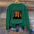 thumbnail image 7 of Jsaierl Halloween Sweatshirts for Women Cute Witch Graphic Pullovers Vintage Classic Crewneck Long Sleeve Sweater Tops Halloween Party Supplies, Sizes S-2XL, 7 of 7