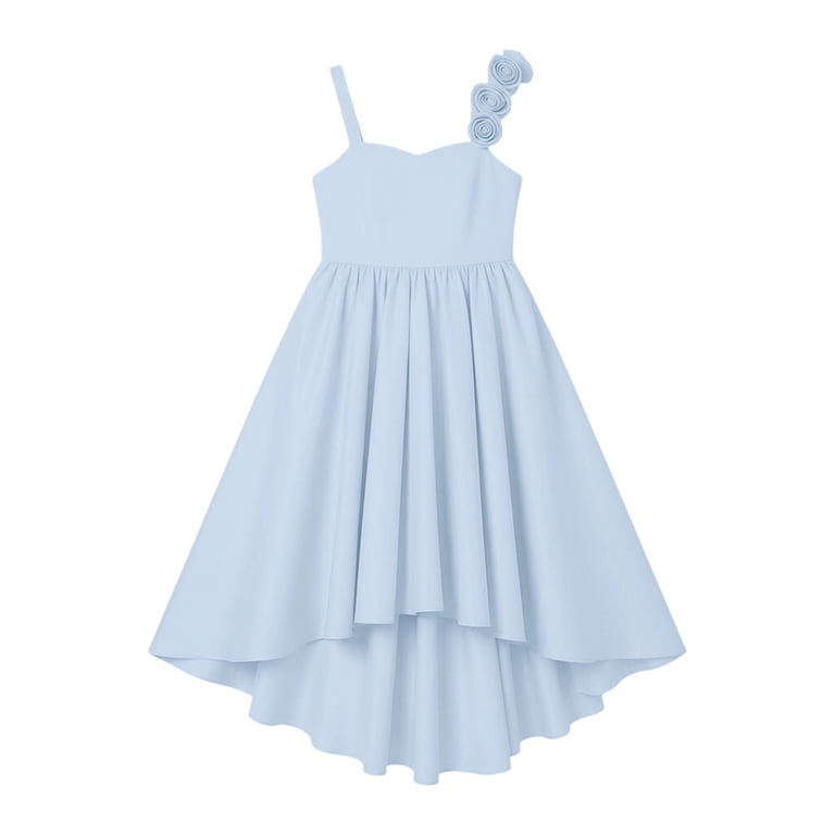 homecoming dresses for 12 year olds EnJoCho Satin Junior Bridesmaid Short Tiere𝖽 Flower Girl Dress Sleeveless Princess Pageant Formal Dress Teenage Wedding Dress Fl𝗈wy Web Collection: Back In Stock Advent